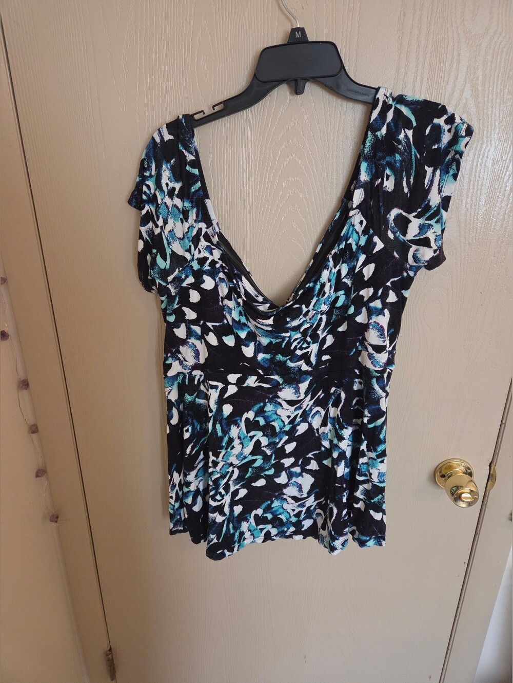 Torrid Blue Floral Babydoll Blouse Womens Plus Size 3XL